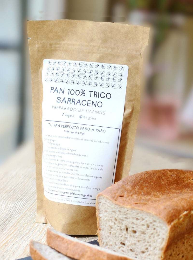 Pan de Trigo Sarraceno - Preparado de Harinas Sin Gluten