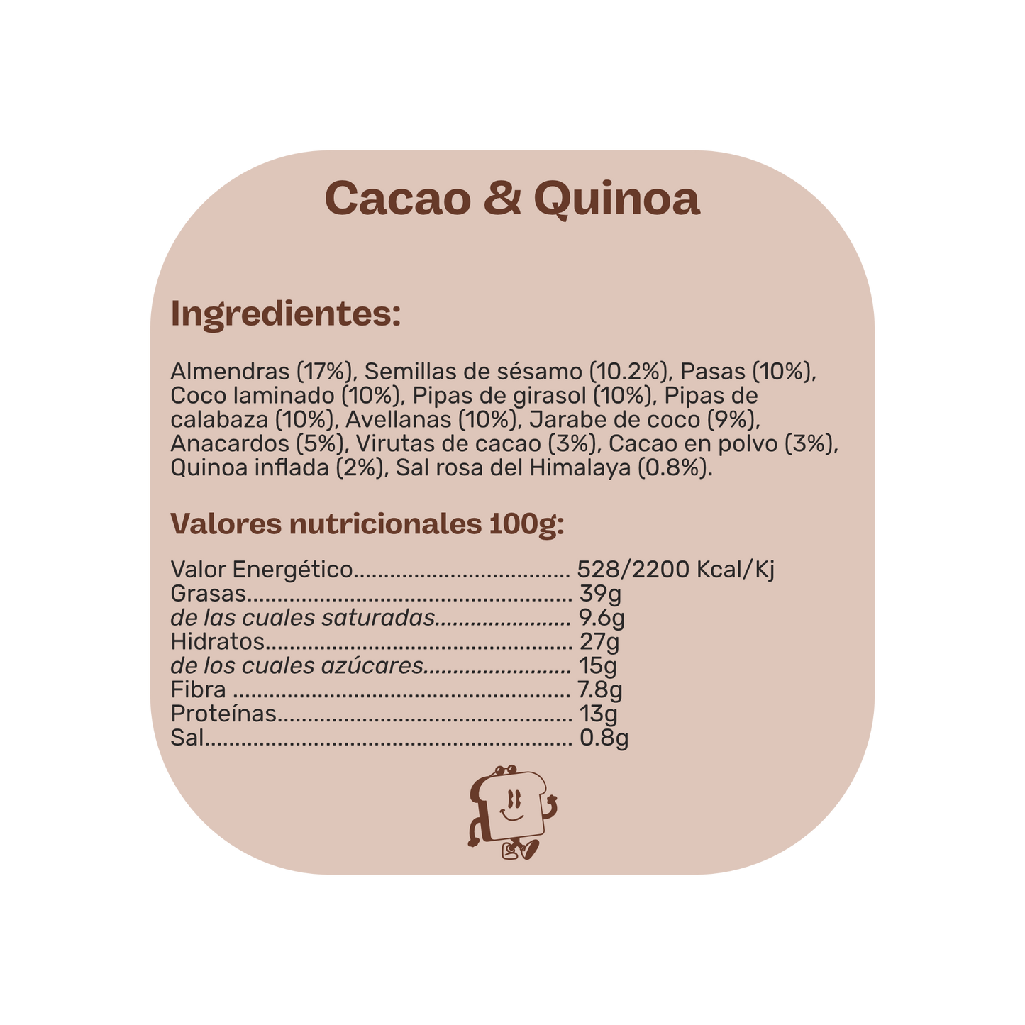 Granola Cacao Quinoa Bio Glend