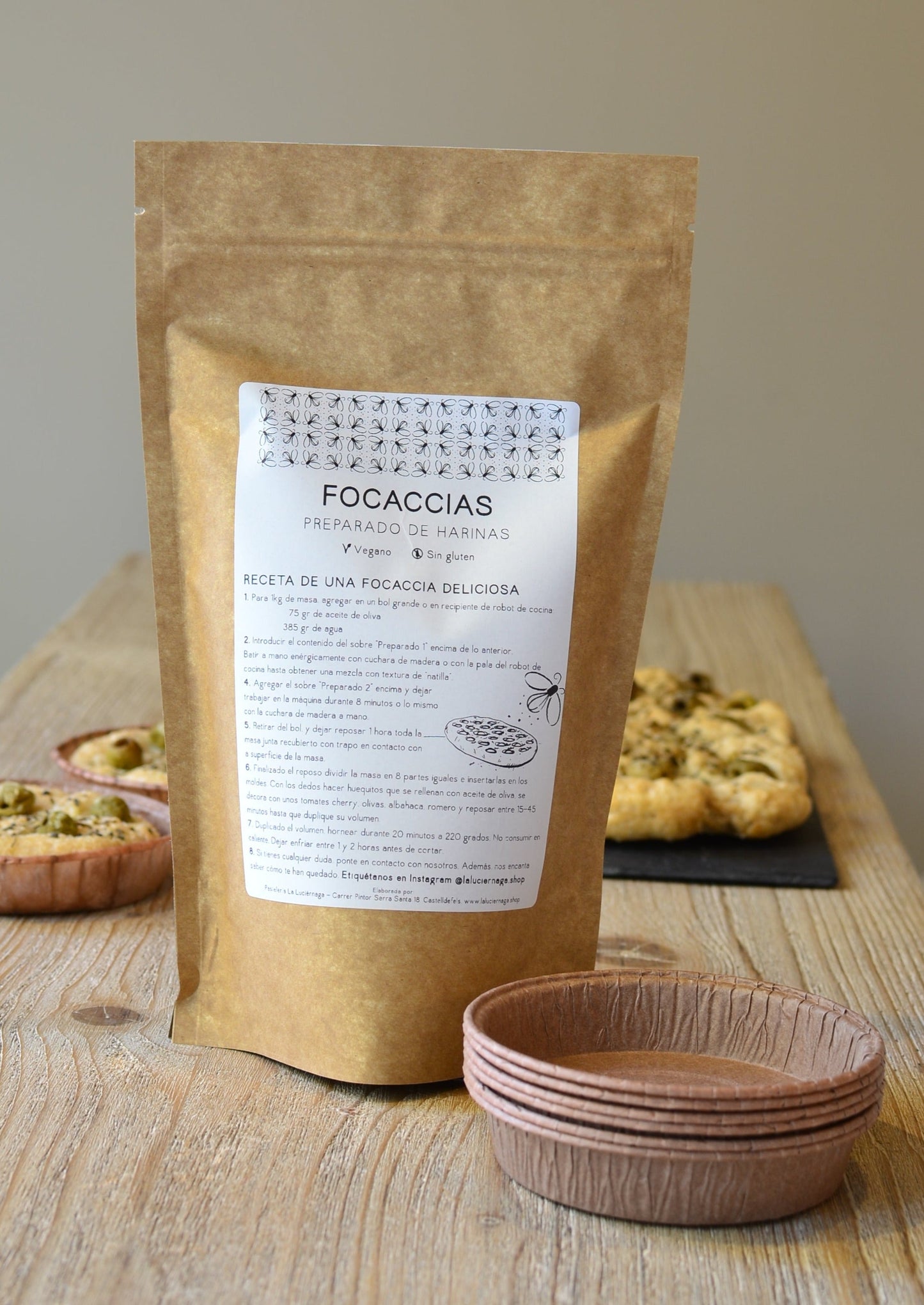 Focaccia - Preparado de Harinas Sin Gluten
