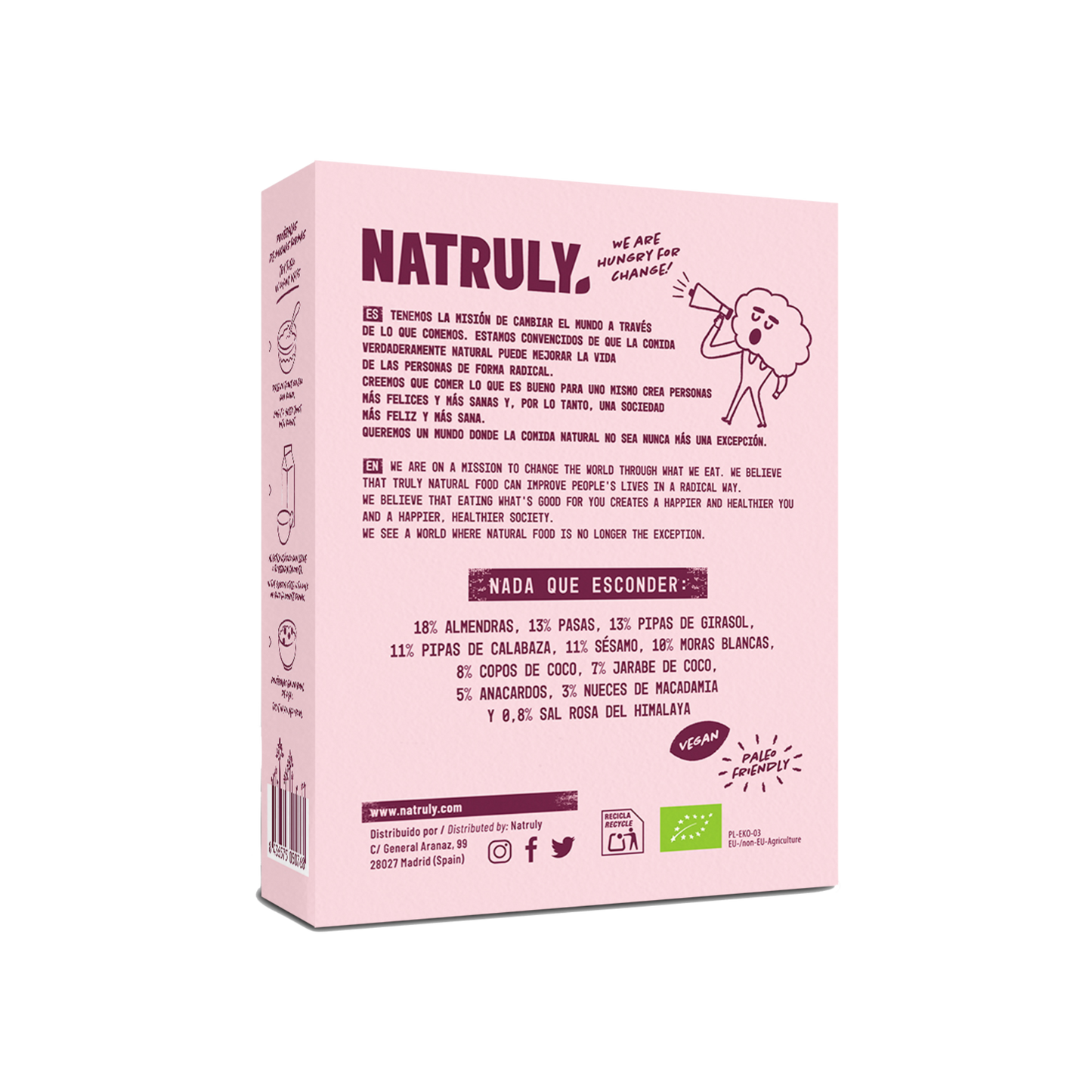 Granola Moras y Pasas Bio Natruly Glend