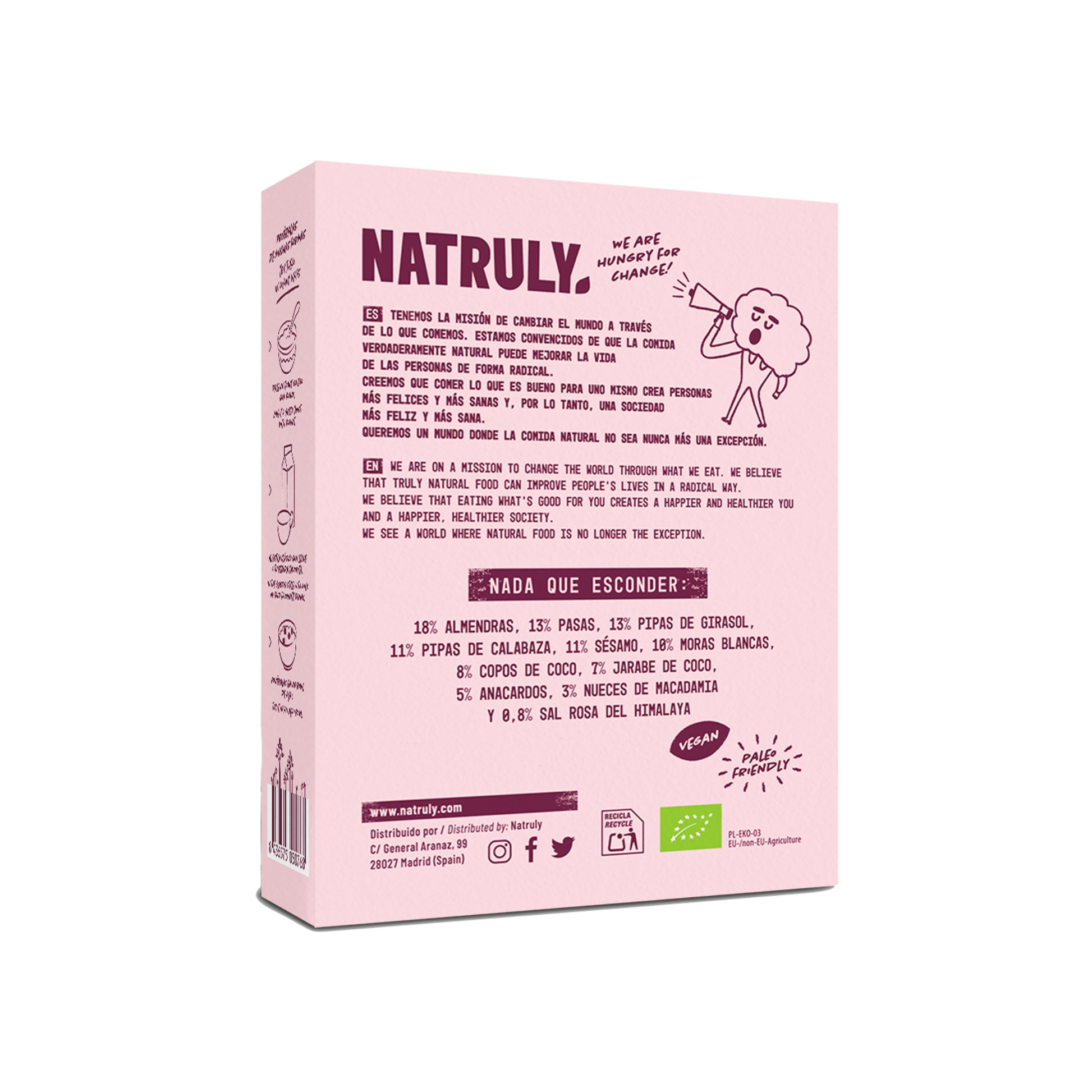 Granola Moras y Pasas Bio Natruly Glend