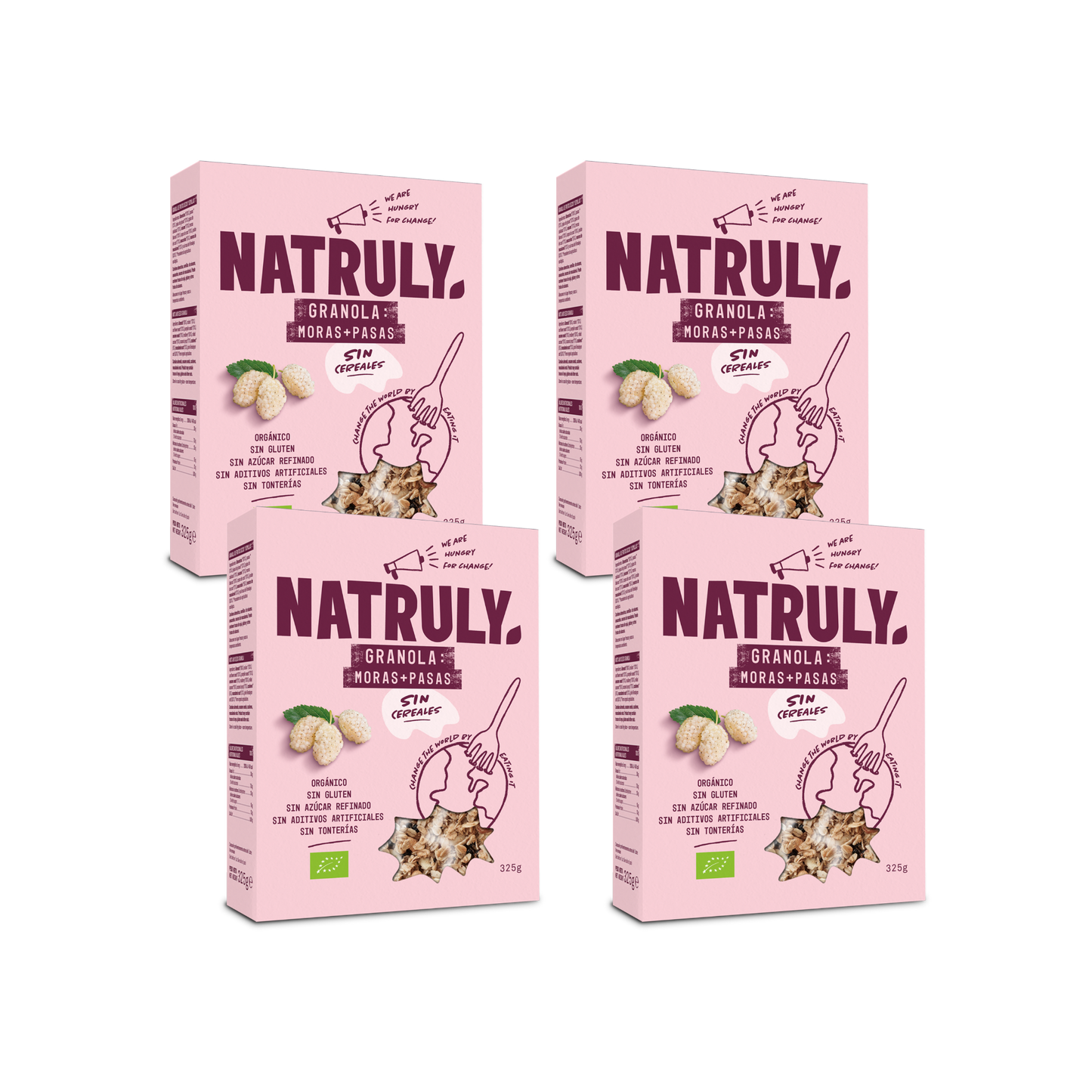 Granola Moras y Pasas Bio Natruly Glend
