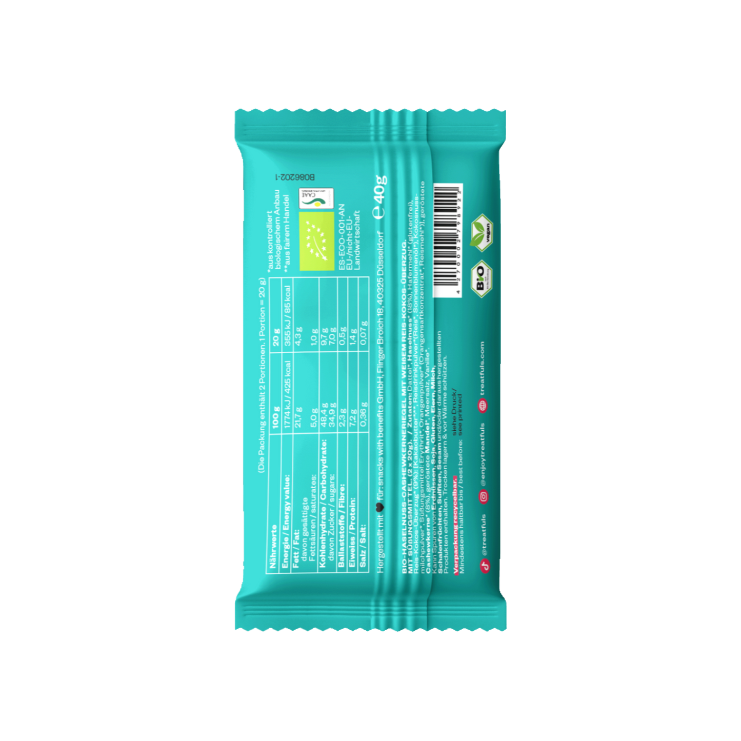 Barrita Choco Blanco & Avellana Treatfuls